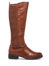 Riding  Boots In Leather Tamaris Brown women 29