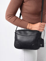 Leather Romy Crossbody Bag Le tanneur Black romy TROM1110-vue-porte