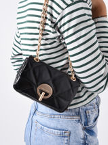 Sac Nano Moon En Cuir Vanessa bruno Noir moon 84V40326-vue-porte