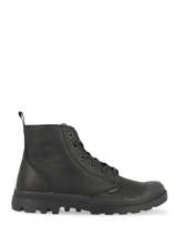 Pampa Zip Boots In Leather Palladium Black unisex 76888008-vue-porte