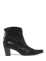 Daisy Heeled Boots In Leather Dorking Black women D6034