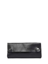 Pouch Leather Paul marius Black vintage TROUSSE