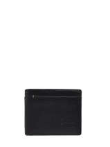 Portefeuille Porte Monnaie Traveler  Cuir Basilic pepper Noir traveler BTRA92