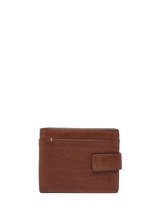 Wallet Traveler Leather Basilic pepper Brown traveler BTRA93