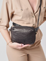 Crossbody Bag Heritage Leather Biba Black heritage BT20-vue-porte