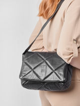 Crossbody Bag Natural Leather Biba Black natural ASO2L-vue-porte