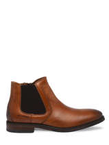 Leather Papyrus Chelsea Boots In Leather Redskins Brown men PAPYRUS