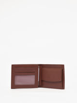 Smooth Leather Wallet Yves renard Brown smooth 1507-vue-porte
