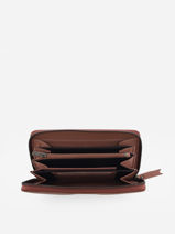 Leather Foulonn Wallet Yves renard Pink foulonne 29984-vue-porte