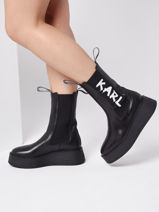 Chelsea Boots Zephyr Midi Gore In Leather Karl lagerfeld women KL42460-vue-porte