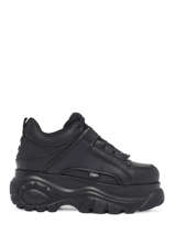 Sneakers Calf In Leather Buffalo Black women 1533229