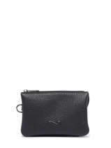 2-compartment Leather Pouch Nathan baume Black original n 283N