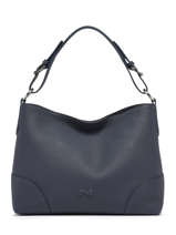 Sac Port� �paule Tango Bis Cuir Nathan baume Bleu nathan 52