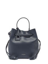 Leather Blazer Bucket Bag Etrier Blue blazer EBLA004M