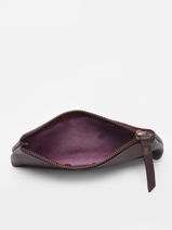 Leather Cow Pouch Basilic pepper Brown cow BCOW92-vue-porte