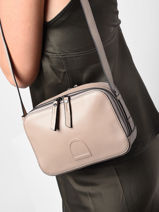 Shoulder Bag Balade Leather Etrier Beige balade EBAL01-vue-porte