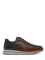Sneakers Gilford In Leather Mephisto Brown men GILFORD-vue-porte