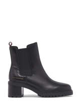Heeled  Boots In Leather Tommy hilfiger Black women 6737BDS