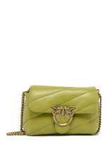 Crossbody Bag Love Bag Puff Leather Pinko Green love bag puff 1P22UA