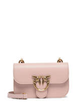 Leather Classic Love Baby Bell Crossbody Bag Pinko Pink love bag icon 1P22U0