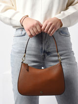 Sac Port� �paule Danni 26 Cuir Lauren ralph lauren Vert danni 31883768-vue-porte