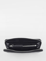 Leather k/signature croco wallet-KARL LAGERFELD-vue-porte