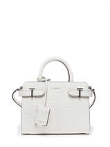 Small Leather Emilie Top-handle Bag Le tanneur White emily TEMI1609