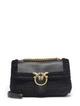 Shoulder Bag Love Bag Puff Leather Pinko Black love bag puff 1P22SQ