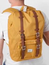 1 Compartment  Backpack  With 13" Laptop Sleeve Herschel Yellow classics 10020-vue-porte