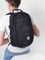2-compartment Backpack With 15" Laptop Sleeve Fjallraven Pink skule 23346-vue-porte