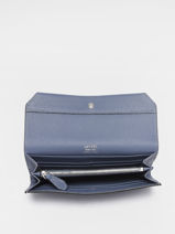 Slim Leather Wallet Ninon Lancel Blue ninon A09986-vue-porte