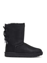 Boots Bailey Bow 2 In Leather Ugg Black women 1016225