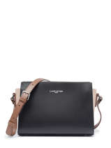 Sac Bandouli�re Smooth Cuir Lancaster Noir smooth 437-02