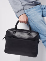 Business Bag Lancaster Black soft vintage homme 31-vue-porte