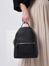 Small Leather Ninon Backpack Lancel Black ninon A12093-vue-porte