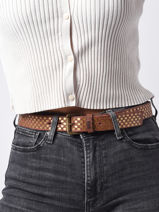 Ceinture Biba Marron accessoires LOT2A-vue-porte