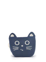 Cats Coin Purse Miniprix Blue animal Y8018
