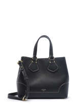 Small Leather N�o Izy Satchel Lancel Black neo izy A12133