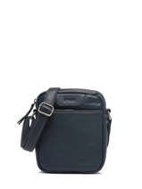 Small Leather Foulonn Crossbody Bag Etrier Blue foulonne EFOU729S