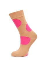 Chaussettes Happy socks Marron women JUB01-vue-porte
