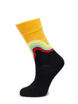Chaussettes Happy socks Multicolore men JUW01-vue-porte