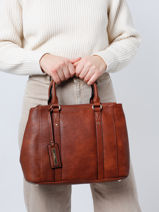 Satchel Toscane Hexagona Brown toscane 579738-vue-porte