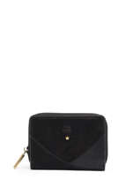 Wallet Leather Mila louise Black vintage 3460VCX