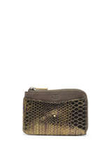 Wallet Leather Mila louise Brown vintage 3155KC