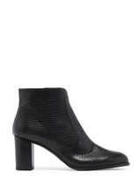 Heeled Boots Selena In Leather Brenda zaro Black women 3897