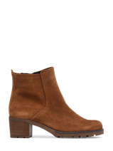 Heeled  Boots In Leather Gabor Brown women 43