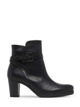 Heeled  Boots In Leather In Leather Gabor Black women 57