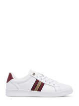 Sneakers In Leather Tommy hilfiger White women 6803YBR