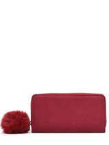Wallet With Coin Purse Miniprix Red pompon 78SM2274