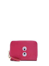 Coin Purse With Card Holder Miniprix Pink animal 78SM2255